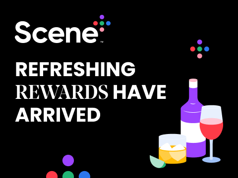 Text Reading 'Scene+ Add rewards to your shopping list.'